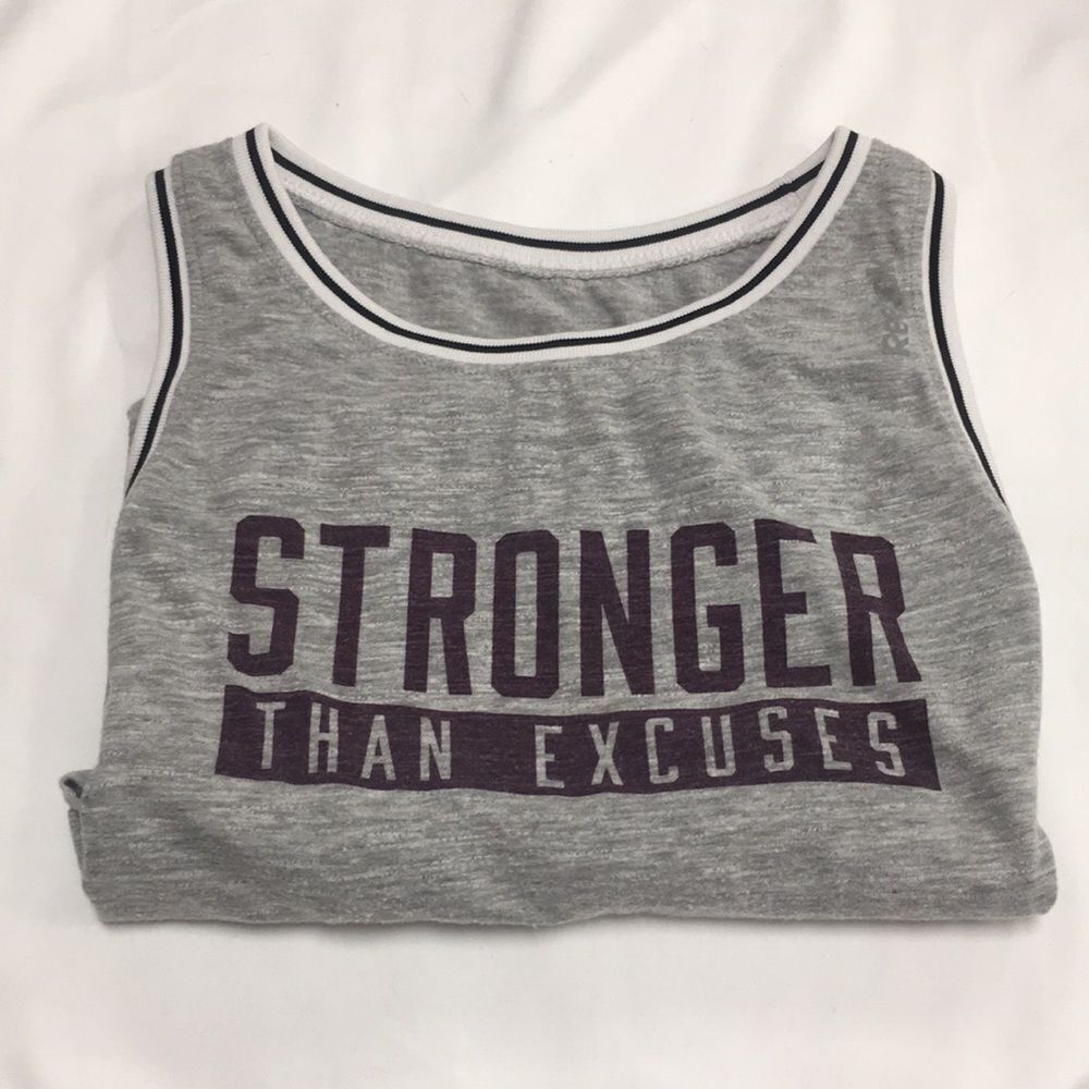 Reebok • Grey and Maroon Muscle Tank Size Medium Speedwick